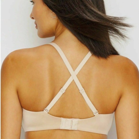 MAIDENFORM DreamWire No-Poke Push-Up Bra Convertible DM0066 Size 32C - Nude NWT - Picture 7 of 8